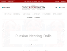 Tablet Screenshot of greatrussiangifts.com